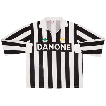 1992-94 Juventus Home L/S Shirt - 5/10 - (L)
