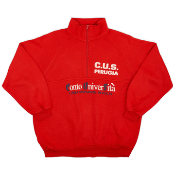 1990-92 Perugia Duet Sport 1/4 Zip Sweat Top - 8/10 - (XL)