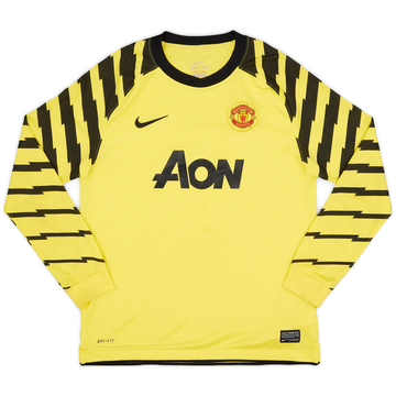 2010-11 Manchester United Yellow GK Shirt - 6/10 - (L.Boys)