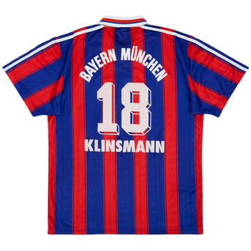 1995-97 Bayern Munich Home Shirt Klinsmann #18 - 6/10 - (M)