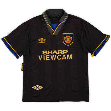 1993-95 Manchester United Away Shirt - 7/10 - (M.Boys)