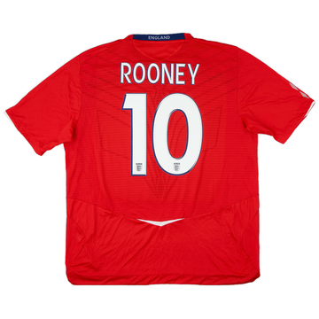 2008-10 England Away Shirt Rooney #9 - 8/10 - (XXL)