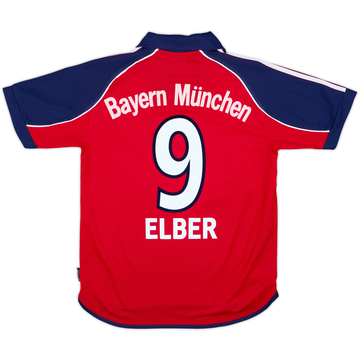 1999-01 Bayern Munich Home Shirt Elber #9 - 8/10 - (L.Boys)