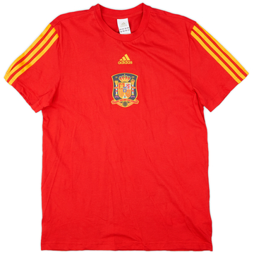 2010 Spain adidas Cotton Training Shirt - 9/10 - (M)