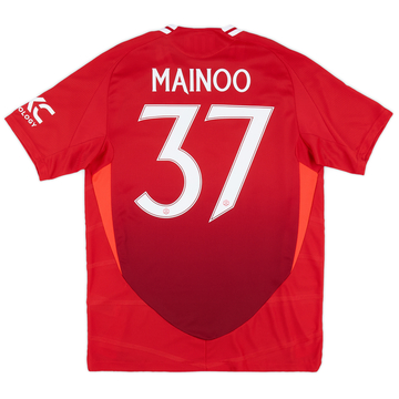 2024-25 Manchester United Authentic Home Shirt Mainoo #37