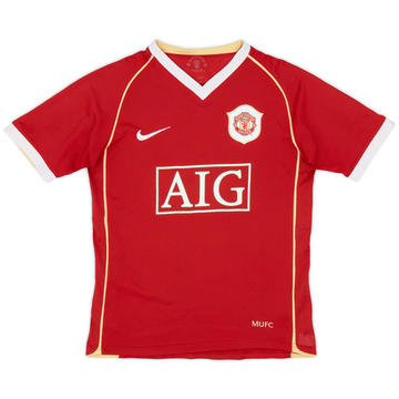 2006-07 Manchester United Home Shirt - 6/10 - (S.Boys)