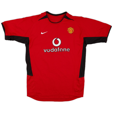 2002-04 Manchester United Home Shirt - 9/10 - (XL.Boys)