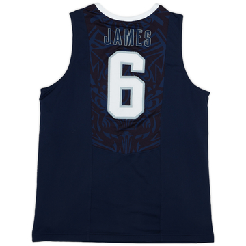 2010 USA James #6 Nike Authentic Away Jersey - 6/10 - (XL)