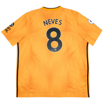 2019-20 Wolves Home Shirt Neves #8 - 9/10 - (XXL)