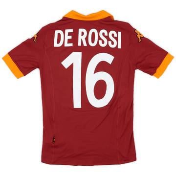 2012-13 Roma Home Shirt De Rossi #16 - 6/10 - (XS)