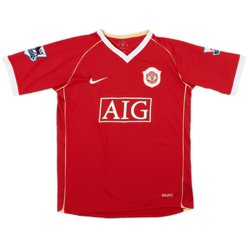 2006-07 Manchester United Home Shirt - 8/10 - (XL.Boys)