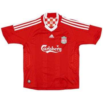 2008-10 Liverpool Home Shirt - 8/10 - (M.Boys)