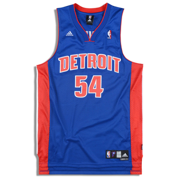 2006-10 Detroit Pistons Maxiell #54 Signed adidas Swingman Jersey (Away) L