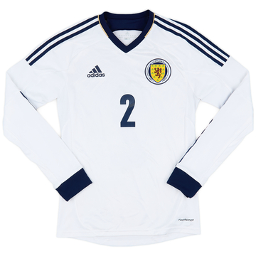 2012-14 Scotland Authentic Away L/S Shirt #2 - 7/10 - (S)