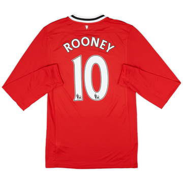 2011-12 Manchester United Home L/S Shirt Rooney #10 (S)
