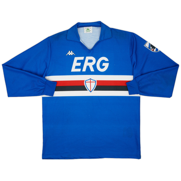 1988-90 Sampdoria Home L/S Shirt - 6/10 - (XL)