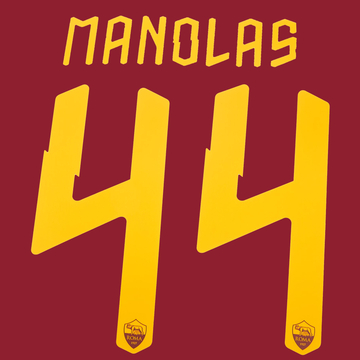 2019-20 Roma Home Manolas #44 Name Set