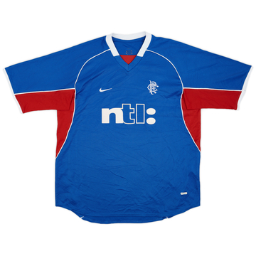 2001-02 Rangers Home Shirt - 7/10 - (XL)