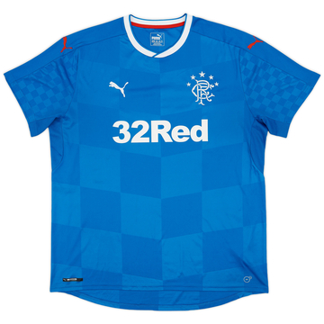2016-18 Rangers Home Shirt - 8/10 - (XXL)