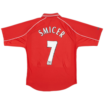 2000-02 Liverpool Home Shirt Smicer #7 - 6/10 - (S)