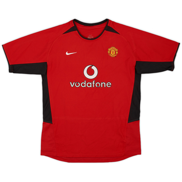 2002-04 Manchester United Home Shirt - 8/10 - (XL.Boys)