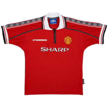 1998-00 Manchester United Home Shirt - 9/10 - (M.Boys)