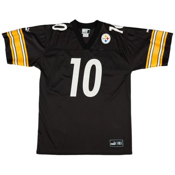 1997-00 Pittsburgh Steelers Stewart #10 Puma Home Jersey (Excellent) L