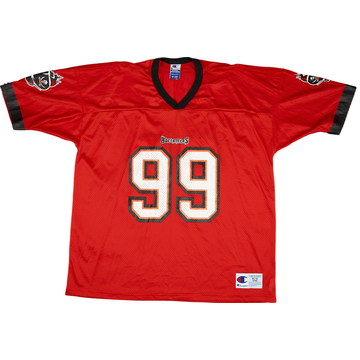 1997-00 Tampa Bay Buccaneers Sapp #99 Champion Home Jersey (Very Good) XXL
