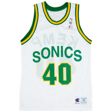 1991-95 Seattle SuperSonics Kemp #40 Champion Home Jersey (Mint) M