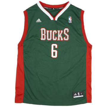 2010-12 Milwaukee Bucks Bogut #6 adidas Away Jersey (Excellent) XL.Kids