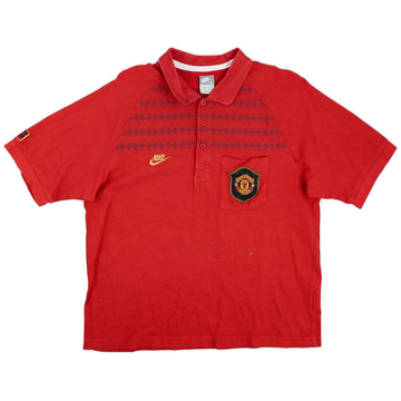 2007-08 Manchester United Nike Polo Shirt - 8/10 - (L)