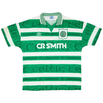 1995-97 Celtic Home Shirt - 7/10 - (XL)