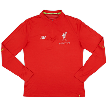 2018-19 Liverpool New Balance 1/4 Zip Training Top - 8/10 - (L)