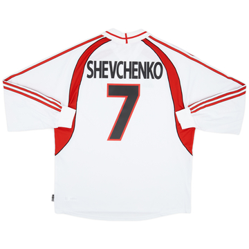 2000-02 AC Milan Away L/S Shirt Shevchenko #7 (XL)