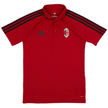 2017-18 AC Milan adidas Polo Shirt - 9/10 - (S)