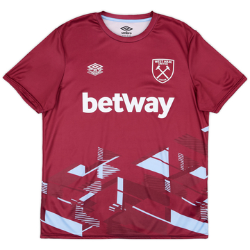 2023-24 West Ham Umbro Pre-Match Shirt - 9/10