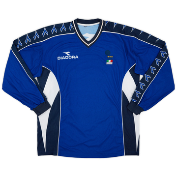 1992-94 Italy FIGC Diadora Training L/S Shirt - 8/10 - (XL)