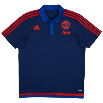 2015-16 Manchester United adidas Polo Shirt - 8/10 - (L)
