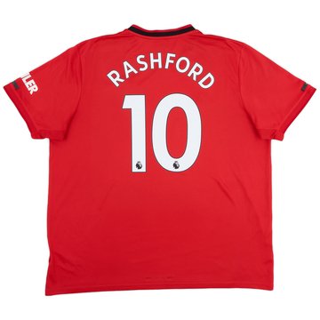 2019-20 Manchester United Home Shirt Rashford #10 - 6/10 - (XXL)