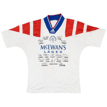 1992-93 Rangers 'Signed' Away Shirt - 7/10 - (M)