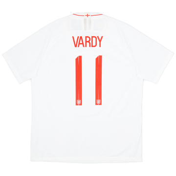 2018-19 England Authentic Home Shirt Vardy #11 - 9/10 - (XL)