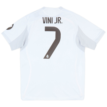 2025-26 Real Madrid Authentic Home Shirt Vini Jr. #7