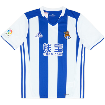 2016-17 Real Sociedad Home Shirt - As New - (L.Kids)