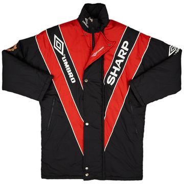 1992-93 Manchester United Umbro Padded Bench Coat - 10/10 - (M)