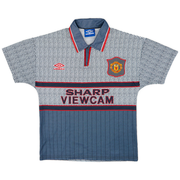 1995-96 Manchester United Away Shirt - 7/10 - (XL.Boys)