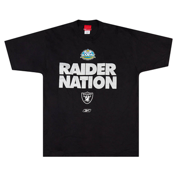 2003 Oakland Raiders Super Bowl XXXVII Reebok Graphic Tee L
