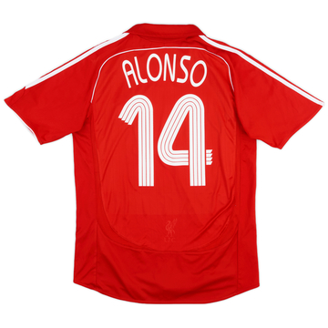 2006-08 Liverpool Home Shirt Alonso #14 - 5/10 - (S)