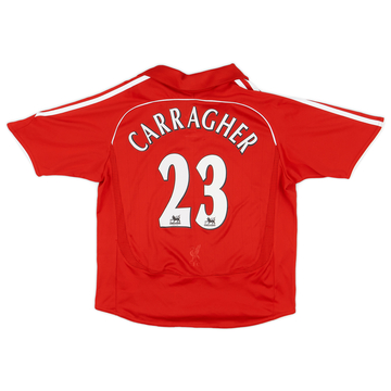 2006-08 Liverpool Home Shirt Carragher #23 - 9/10 - (S.Boys)