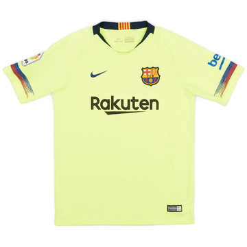 2018-19 Barcelona Away Shirt - 6/10 - (L.Boys)