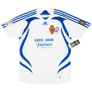 2007-08 Real Zaragoza Home Shirt (XL.Boys)